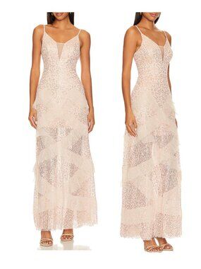 BCBGMaxAzria | Dresses | Nwt Bcbgmaxazria Amara Floral Tulle Ruffle Evening  Dress Size | Poshmark